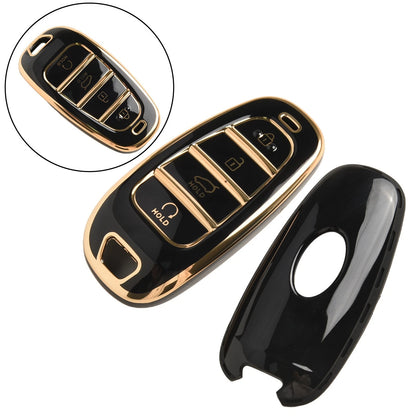 Remote Key Shell Case Cover for Hyundai (1 Key, Black)