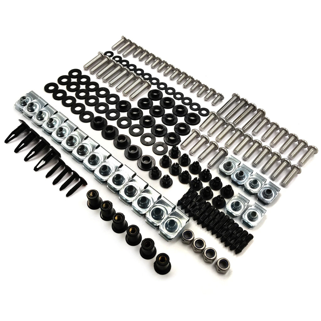 Complete Chrome Fairing Bolt Kit for Yamaha YZF R1 (2004–2006)