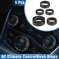5PC AC Climate Control Knob Ring Replacement for Chrysler 300 Dodge Challenger (2011–2021)