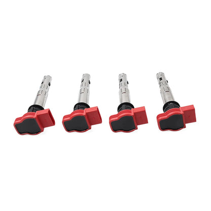 Set of 4 Ignition Coils UF529 for Audi A3 A4 A5 Q5 TT, VW Beetle Golf Jetta Passat