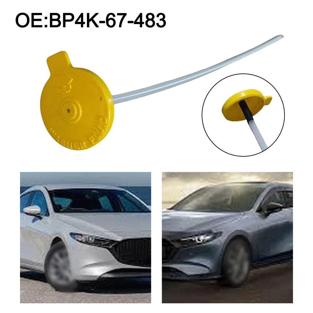 ABS Windshield Washer Reservoir Cap for Mazda 5 (2006–2013) Yellow