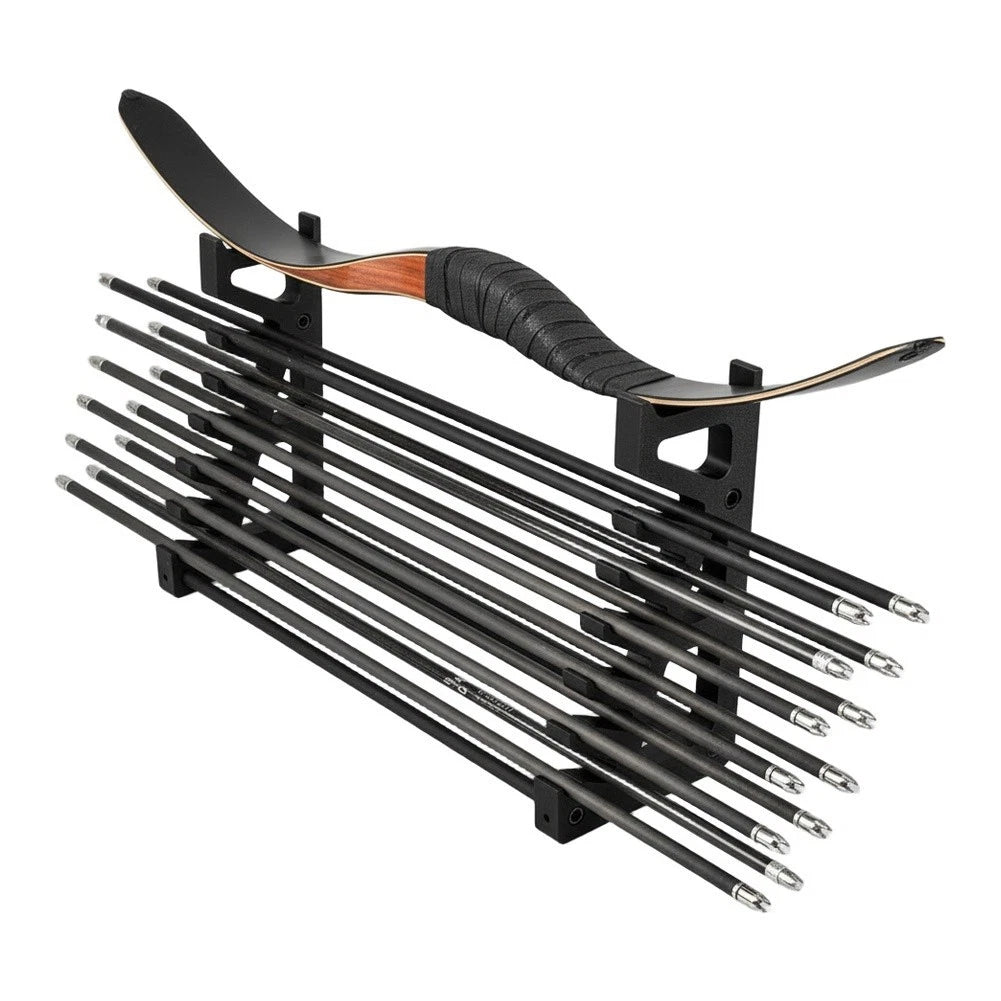 Wall Mounted Bow and Arrow Rack Storage Organizer for Indoor Use