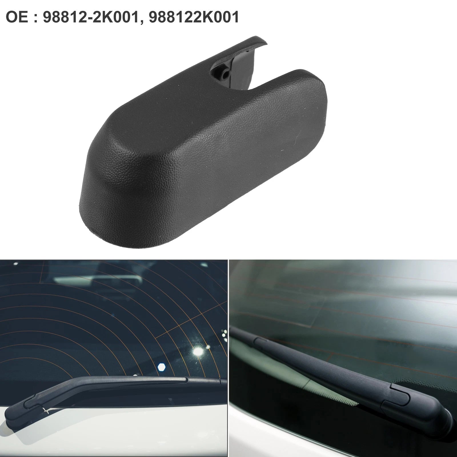 Rear Windshield Wiper Arm Cover Cap Replacement for Kia Soul (2012–2021)