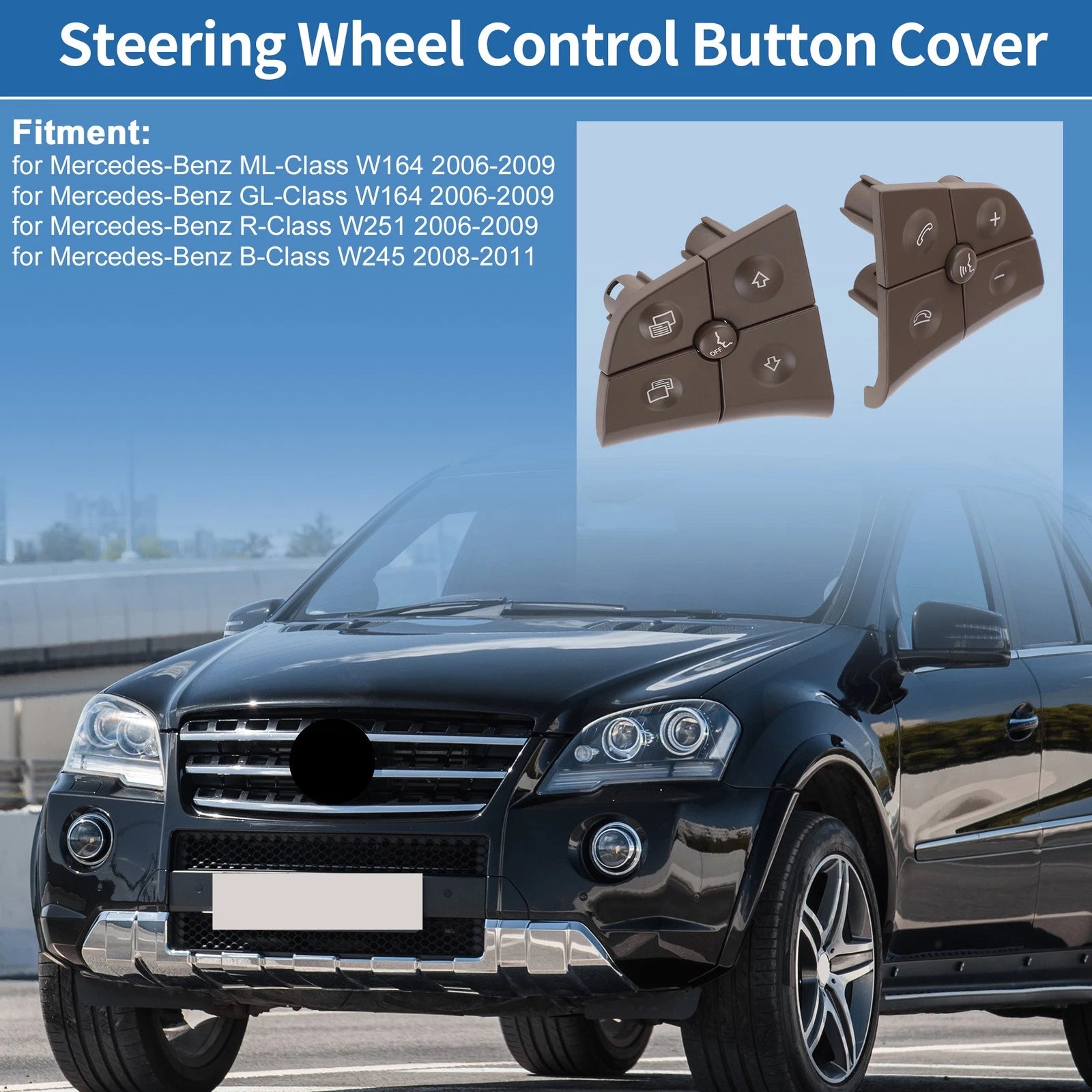 Steering Wheel Buttons Replacement for Mercedes-Benz W164 (2007–2011)