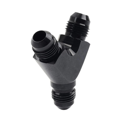 10AN Black Y Fuel Block Flare Union Junction Fitting Adapter Coupler
