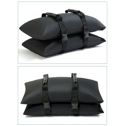 Reusable fillable sandbags for cantilever umbrella base