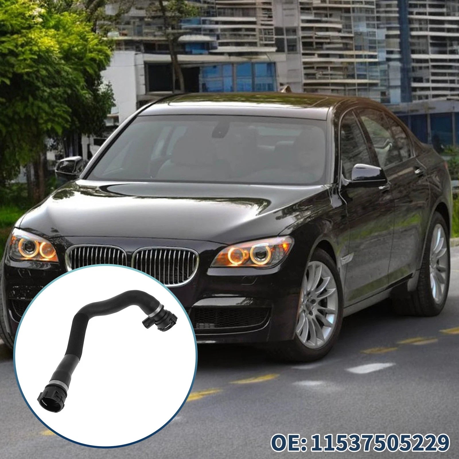 Radiator Coolant Hose Replacement for BMW 540i 740i 740iL (1998–2003)