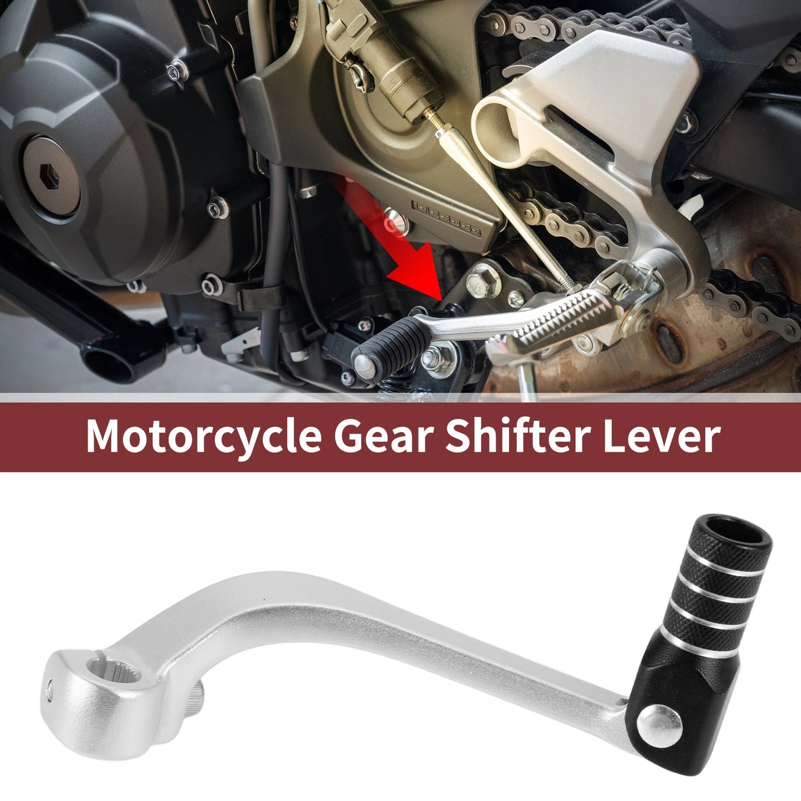 Folding Gear Shifter Lever for Honda CRF110F (2013–2018) Black 1 Pc