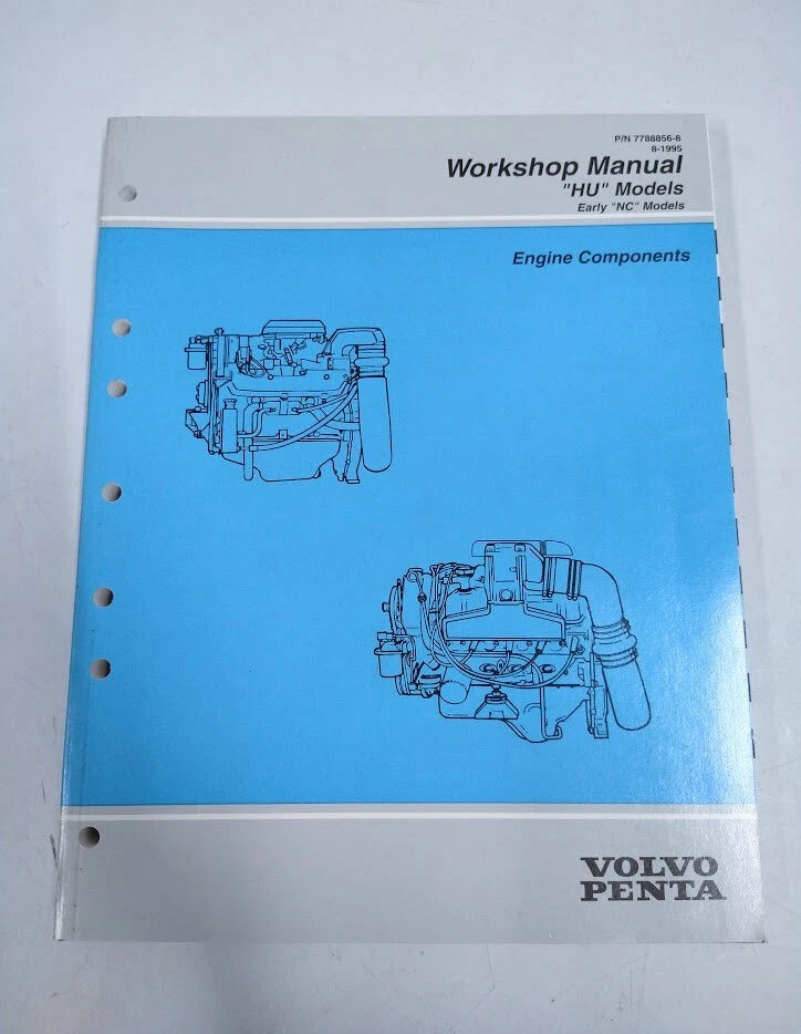Engine Components Workshop Manual for Volvo Penta HU Models