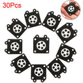 30Pcs Carburetor Diaphragm Gasket for Walbro WA WT WTA WY WYJ (95-526, 95-526-9)