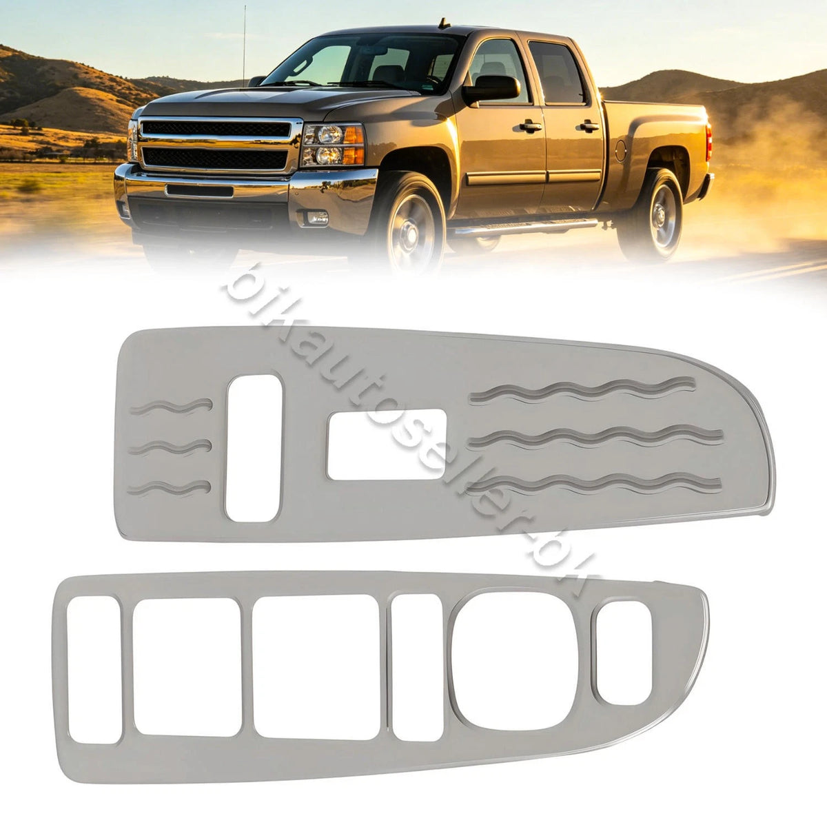 Window Switch Cover Set for Chevy Silverado GMC Sierra (2003–2007)