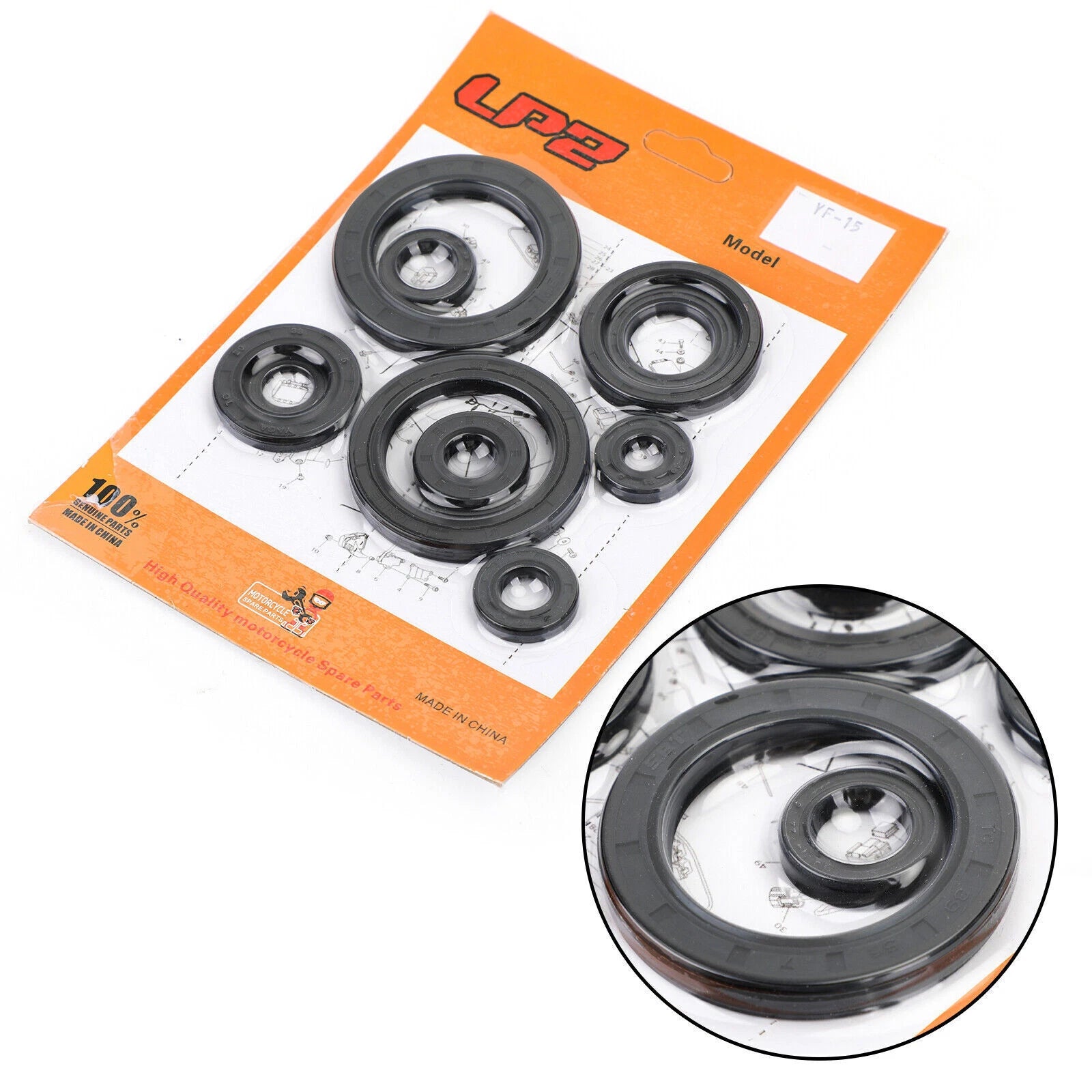 10pcs Engine Oil Seal Crankcase Kit for Honda CRF450R (2002–2006)