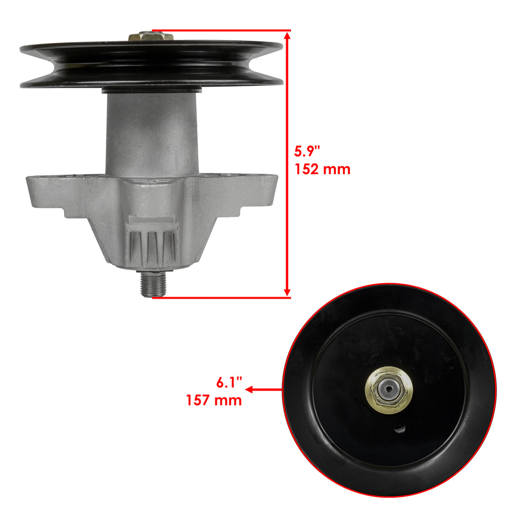 Deck Spindle with Pulleys Replacement for Cub Cadet 42 Inch (2014–2019)