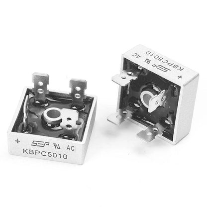 2PC Diode Bridge Rectifier KBPC5010 for UK (1000V, 50A)