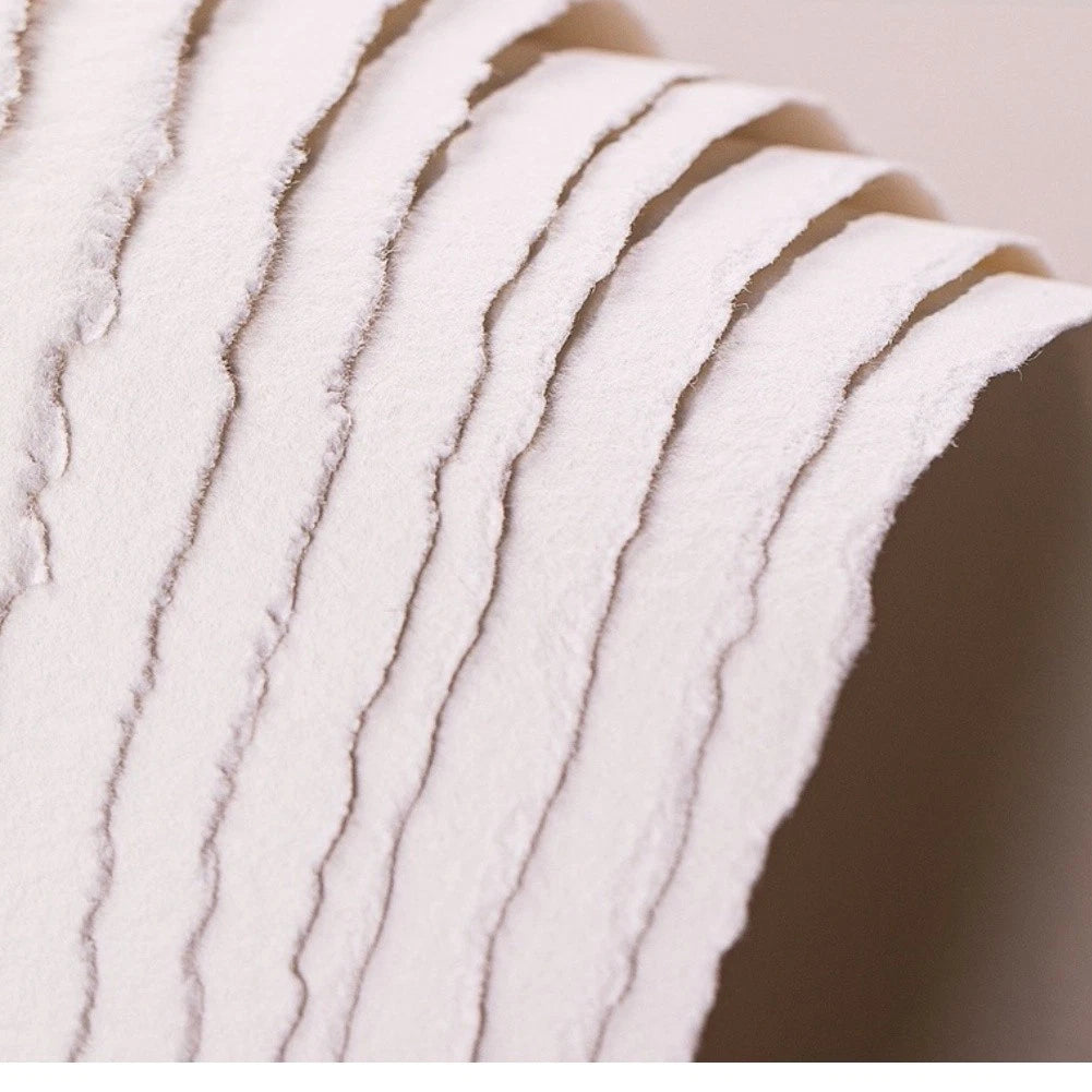 Medium Rough Texture Cotton Paper 300g Deckle Edge for Artists