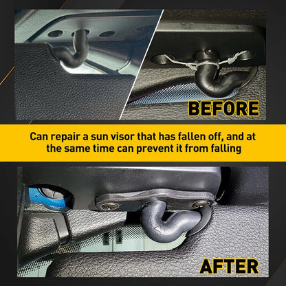 2Pcs Sun Visor Clips for Jeep Wrangler JK JL JT (2018–Present)