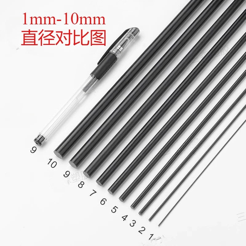 2PC Solid Fiberglass Rod 0.8mm-30mm Length 500mm