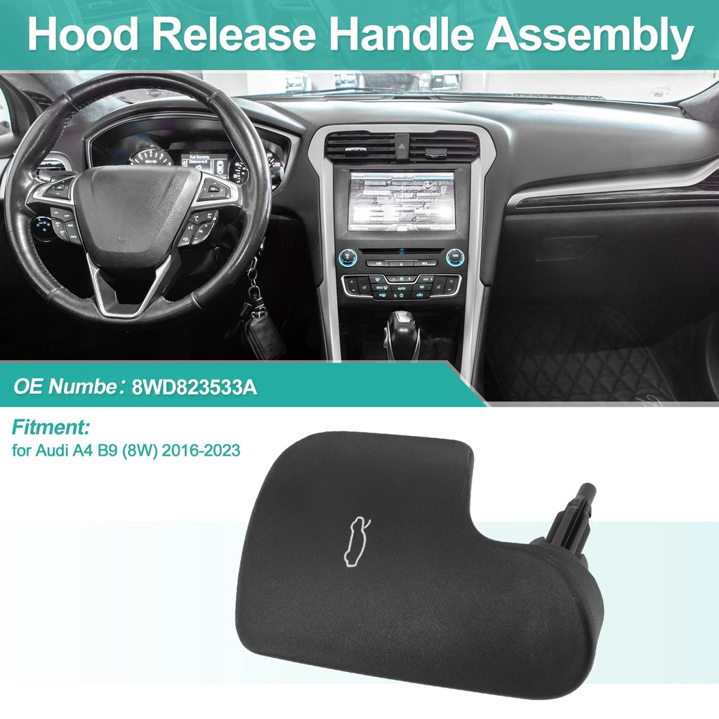 Hood Latch Release Handle Replacement for Audi A4 B9 (8W) 2016–2023
