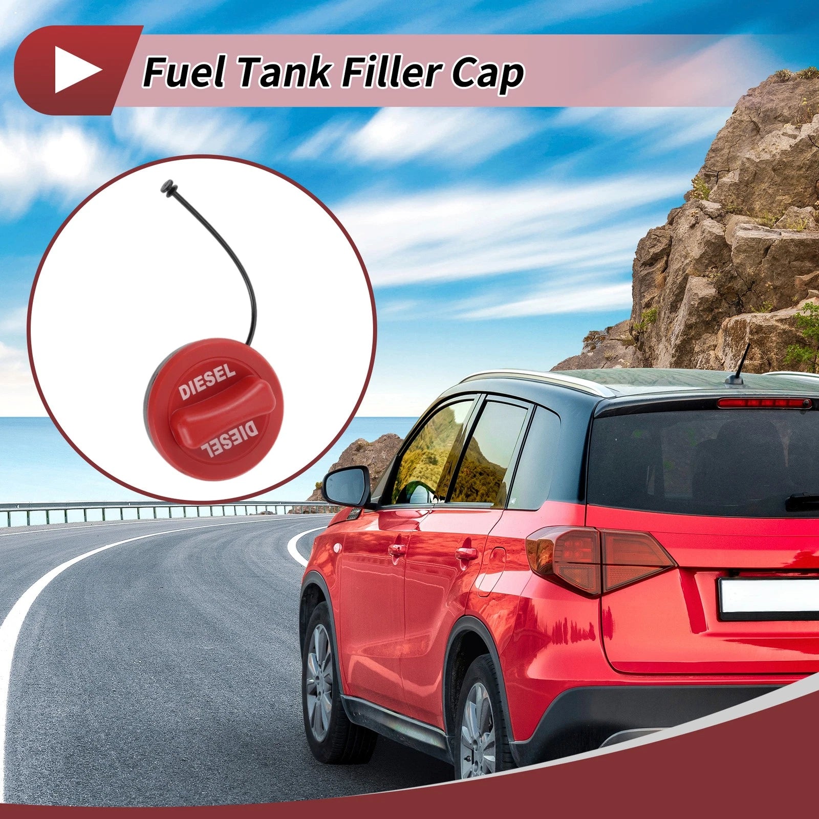 Gas Fuel Tank Cap Replacement for Mercedes Benz C Class W205 (2015–2021)