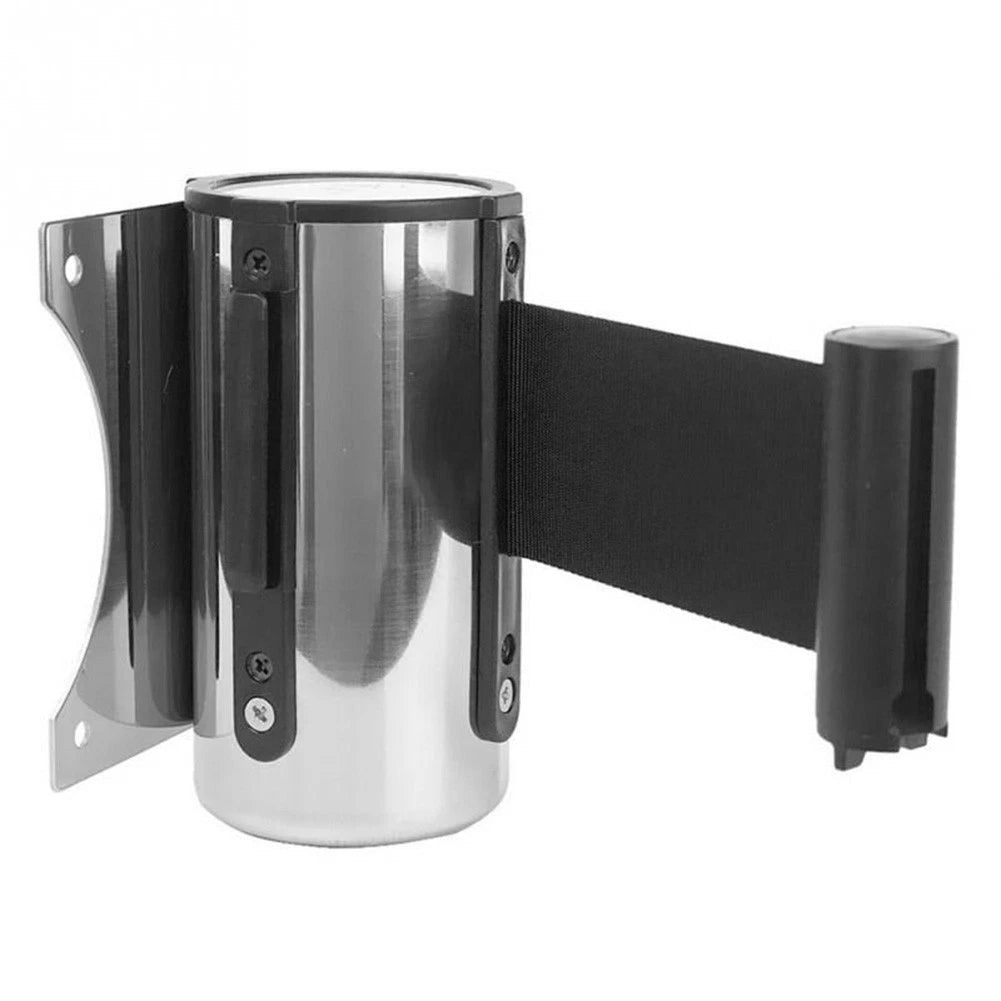 Retractable Crowd Control Barrier for Wall Mount (Stainless Steel Case)