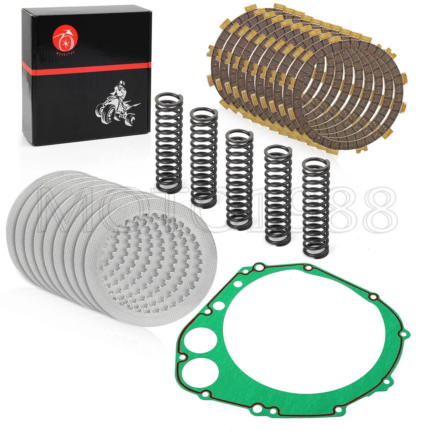 Friction Plate Clutch Kit & Heavy Duty Springs for Suzuki GSXR 1000 (2001–2004)