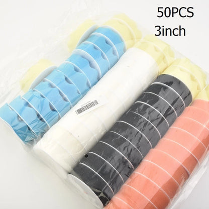 50 Pack Sponge Foam Wool Polishing Buffing Waxing Pads Tool Set