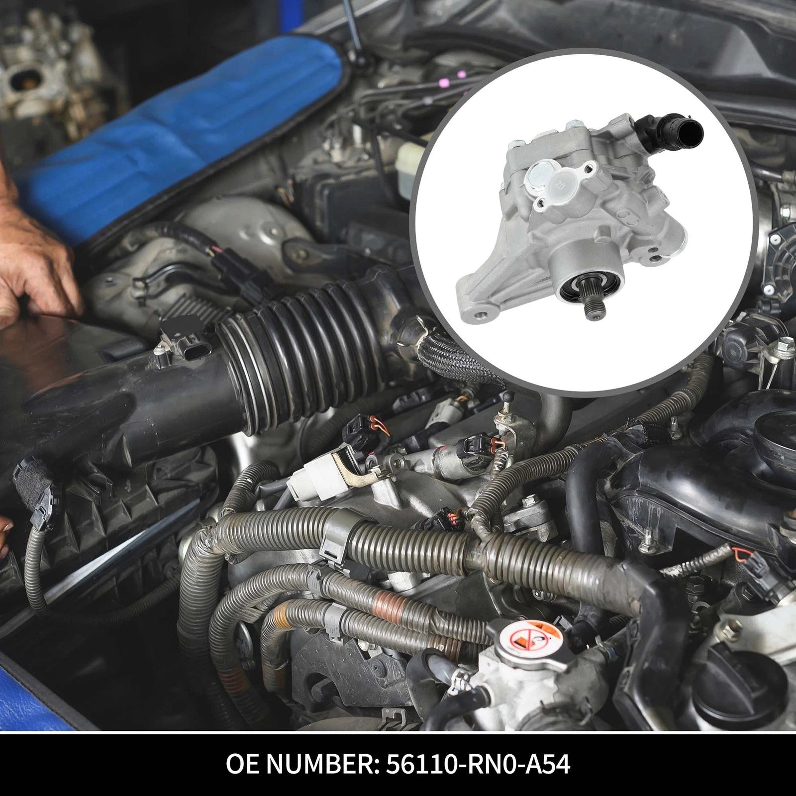 Power Steering Pump Replacement for Honda Pilot 3.5L V6 (2012–2015)