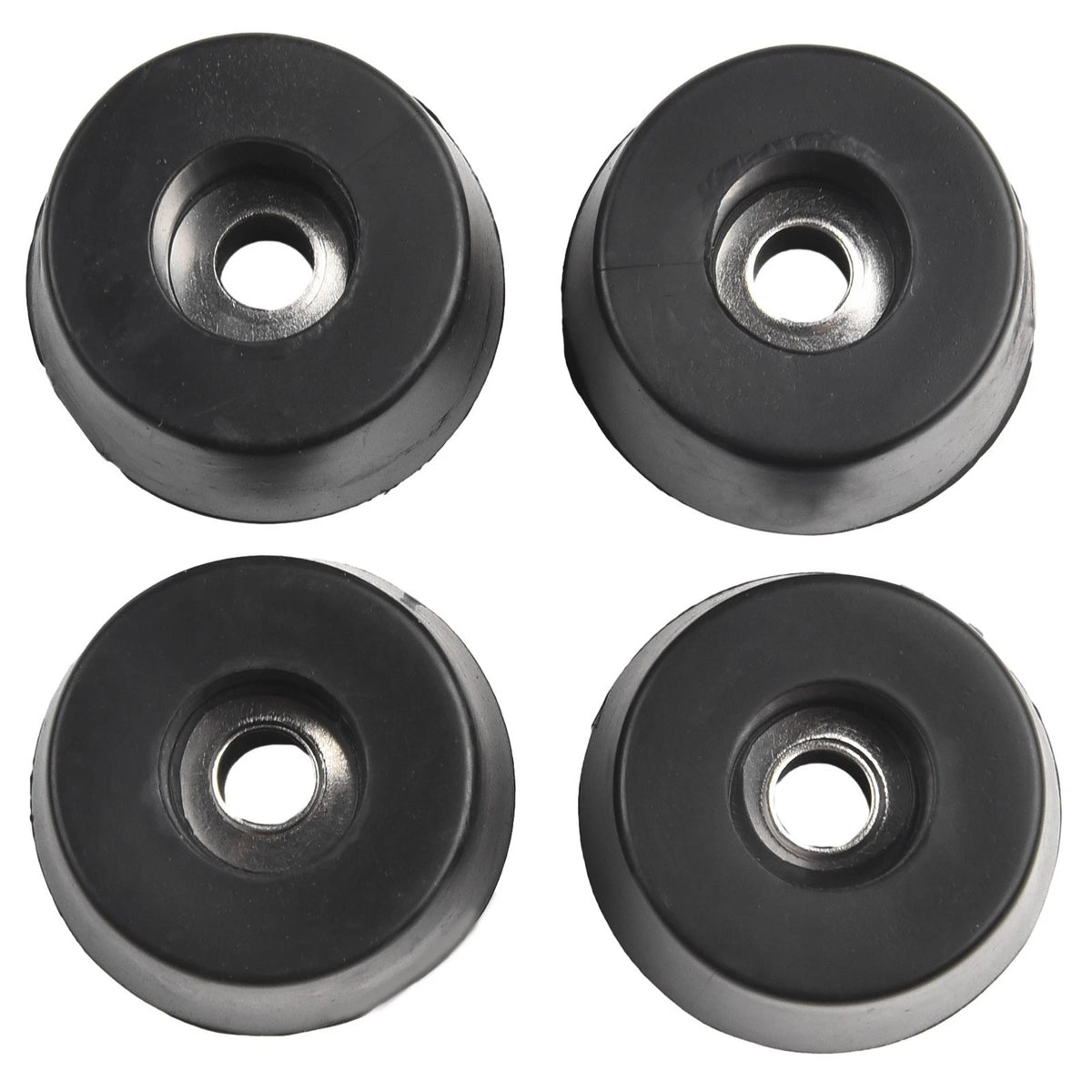Set of 4 Rubber Table Feet 19mm Height 33mm Round