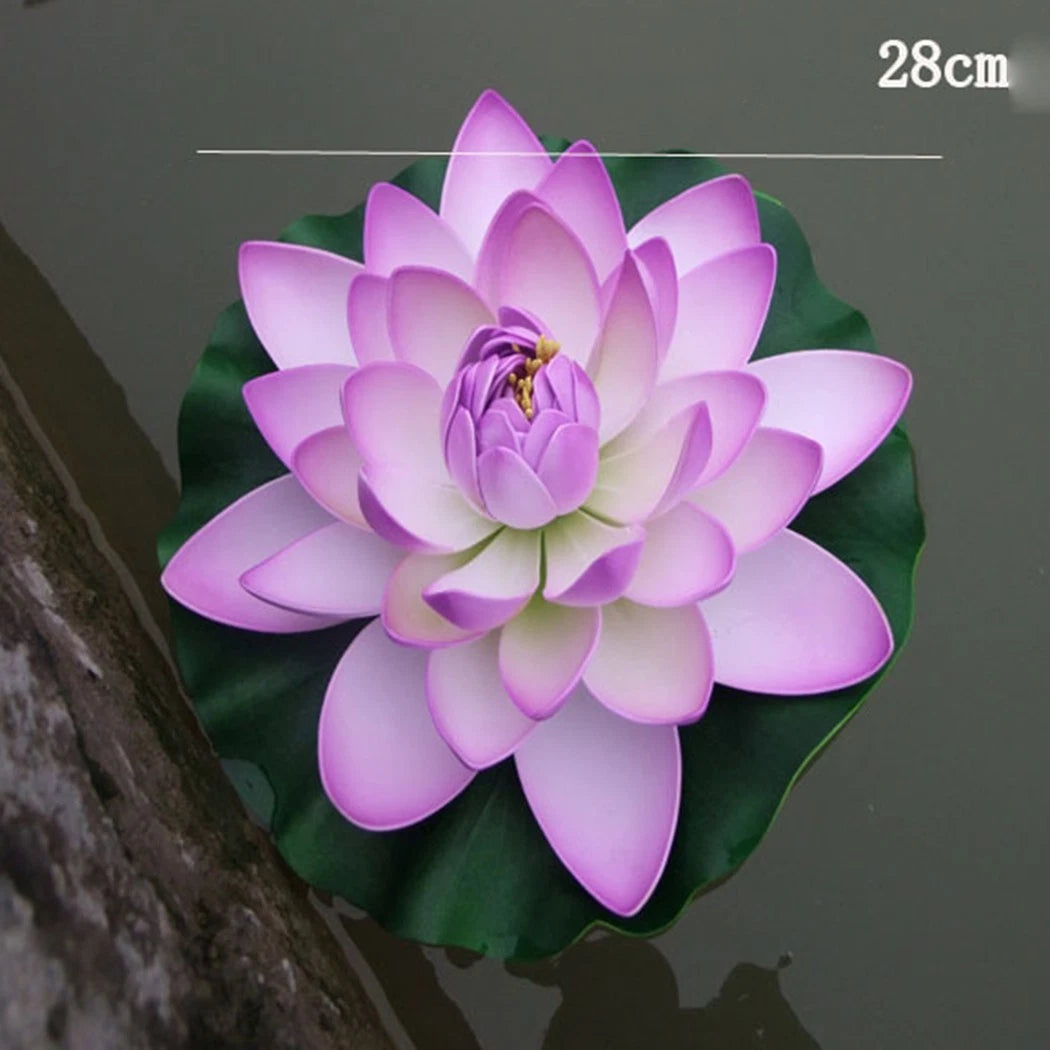 Large Realistic Floating Lotus Flowers for Home Decoration