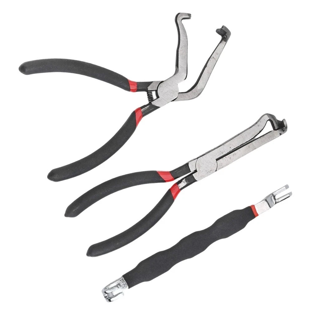 3 Electrical Disconnect Pliers for Locking Connectors + Clamping Plier Set