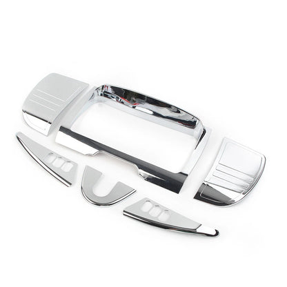 Tri Line Gauge Stereo Accent Set For Harley Touring Electra Glide 2014-22 Chrome