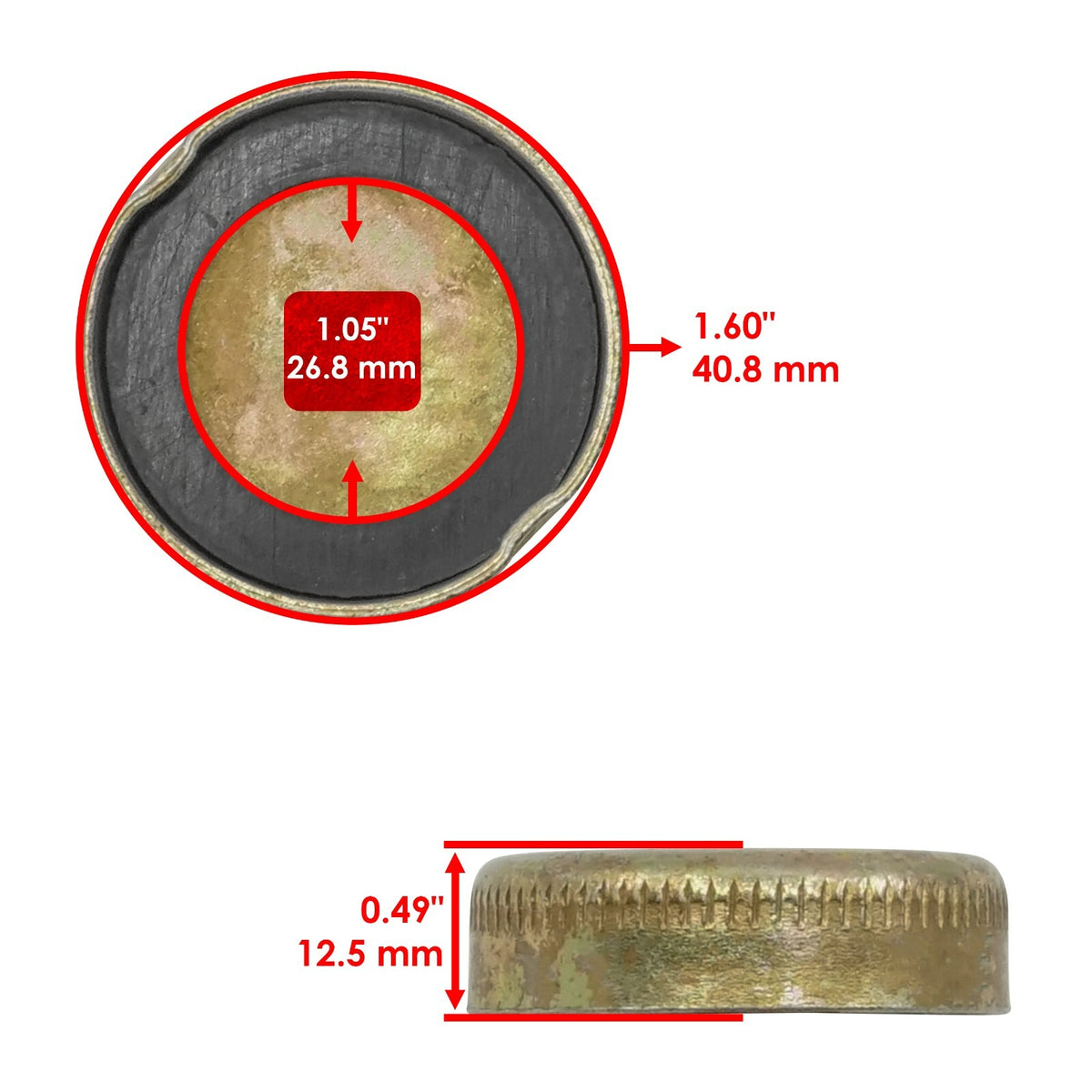 Power Steering Pump Cap Replacement for Ford New Holland (D2NN3A006B) (1999–2004)