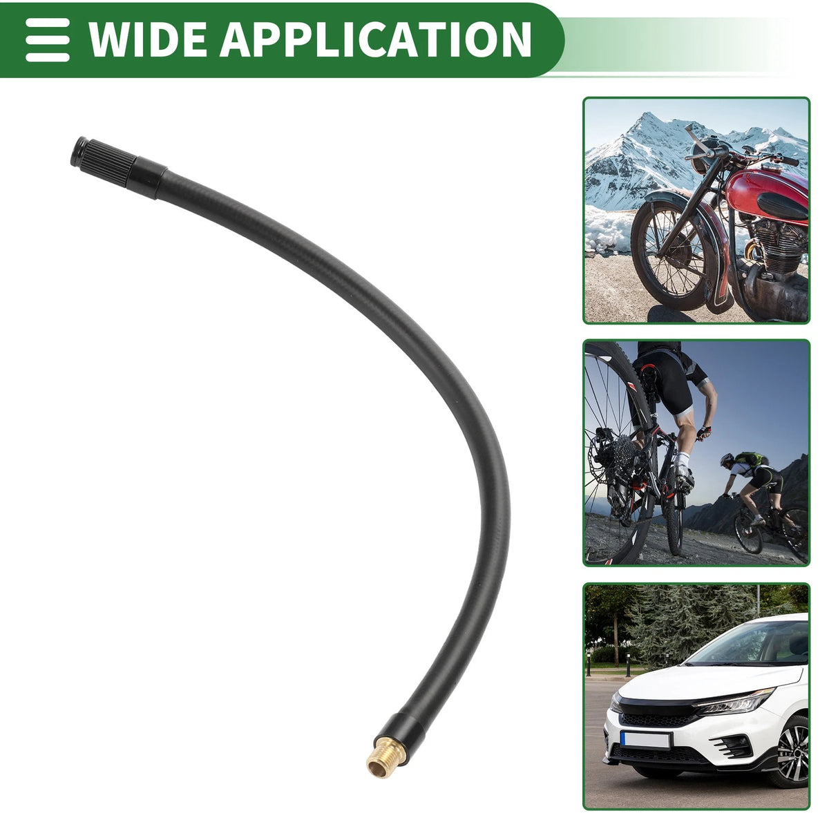 12.60in Tire Inflator Extension Tube 0.305in for Car Bicycle (32TPI)