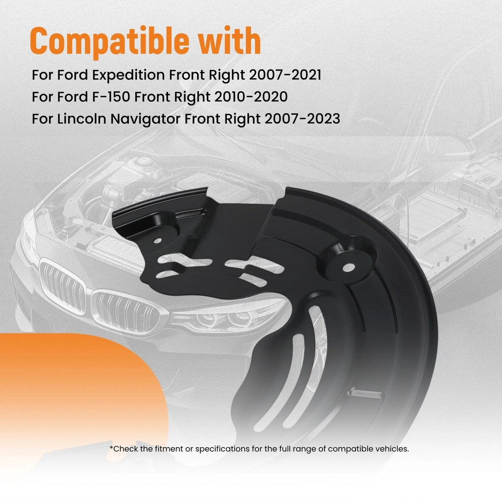 Front Driver Side Brake Dust Shield for Ford F-150 (2010–2020)/Expedition (2007–2021)