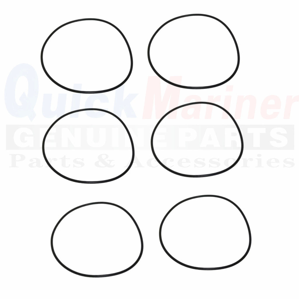 Set of 6 O Ring Cylinder Bore Seals for Mercury 200-300 HP EFI DFI (3.0L) 25-818573
