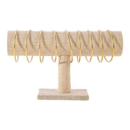 Bracelet Holder Stand T Design Soft Touch Flannel 23x14cm