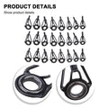 Fishing Rod Tip Repair Kit with 24 Ceramic Ring Guides