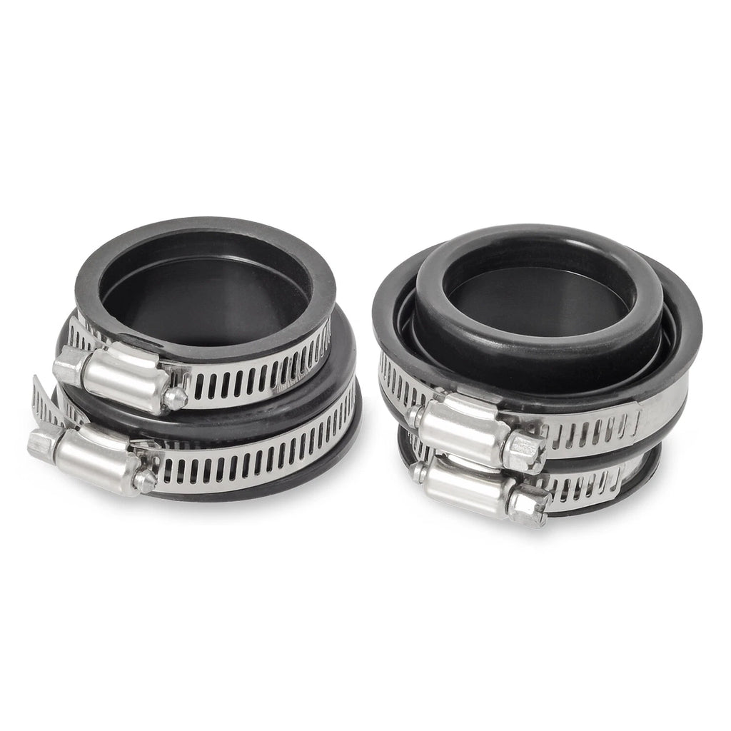 Set of 2 Air Box Frame Rubber Boots w/Clamps for Honda TRX 250X 300EX 300X (1987–2009)