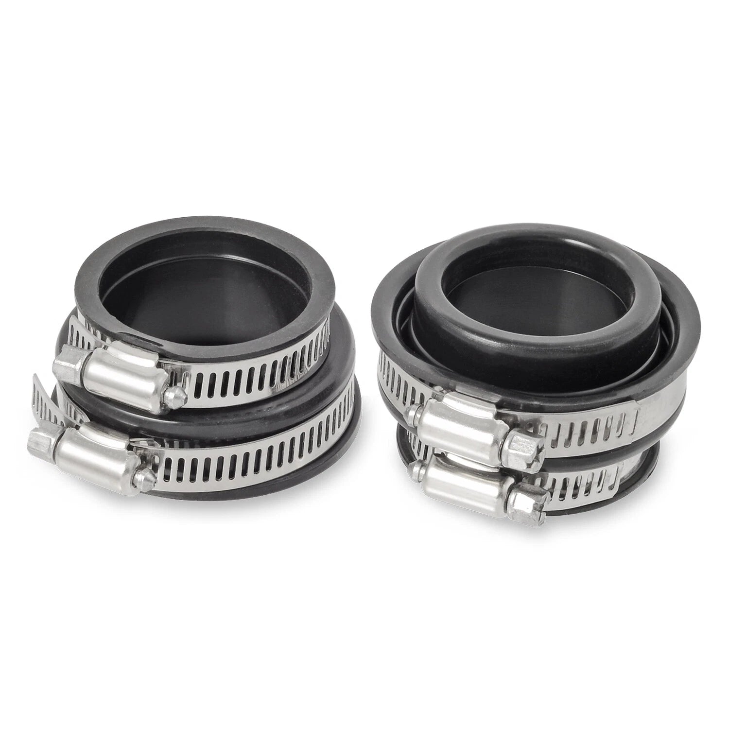 Set of 2 Air Box Frame Rubber Boots w/Clamps for Honda TRX 250X 300EX 300X (1987–2009)