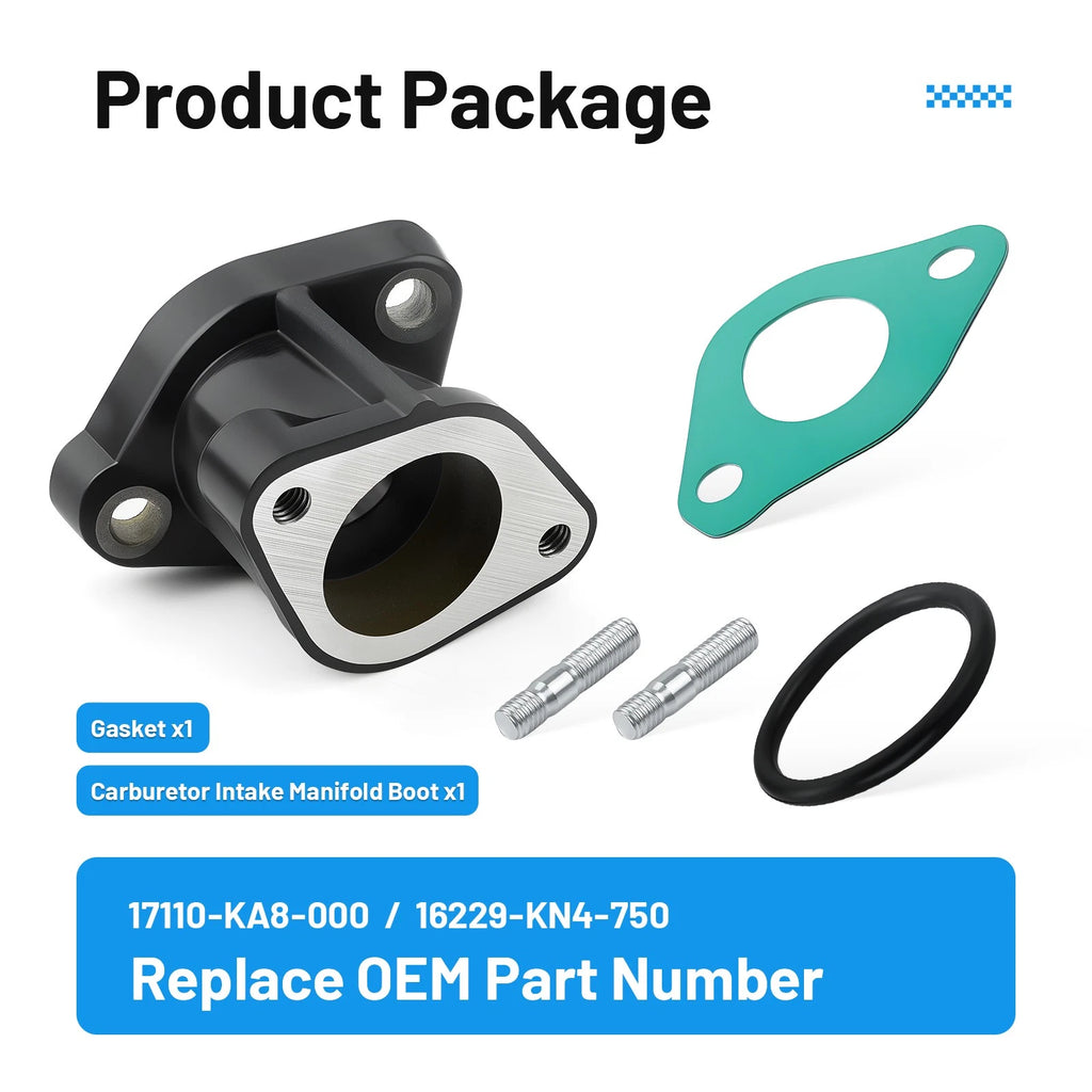 Intake Manifold Boot Joint for Honda CRF 100F XR 100R (1981–2013) 17110-KA8-000