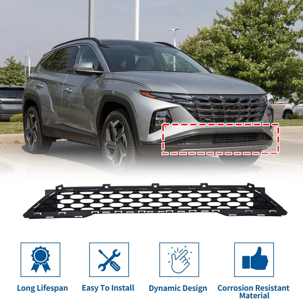 Lower Grille Front Bumper Grille Replacement for Hyundai Tucson (2019–2021)