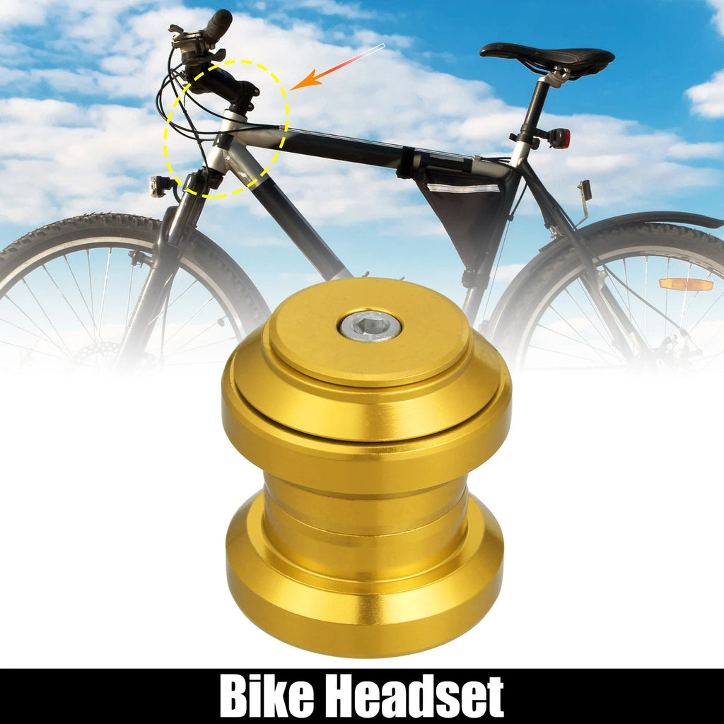 Sealed External Bearing Headset for 34mm Threadless MTB Bike Gold Tone (—)
