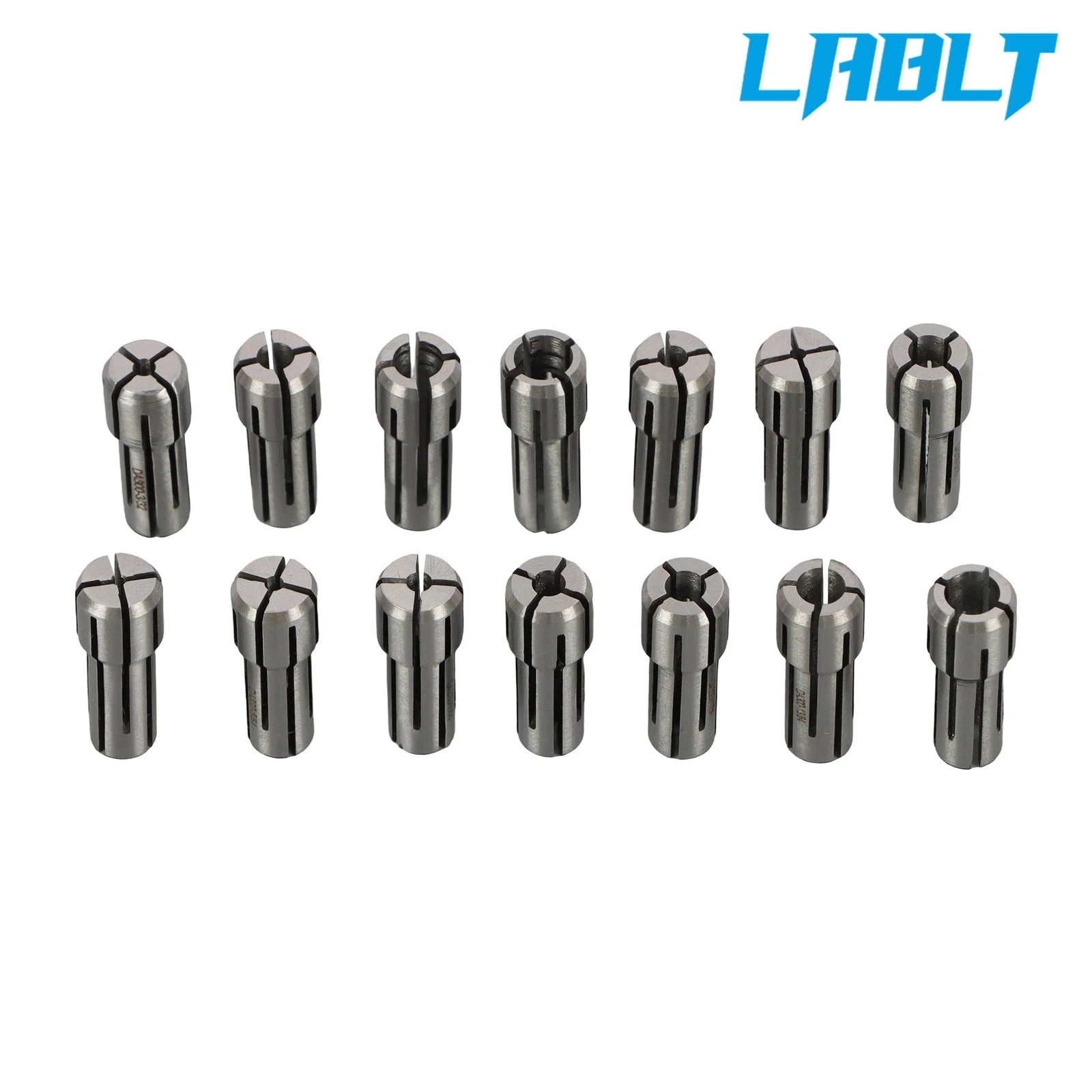 Set of 14 DA300 Precision Collets for (1/64" Collapse Range)
