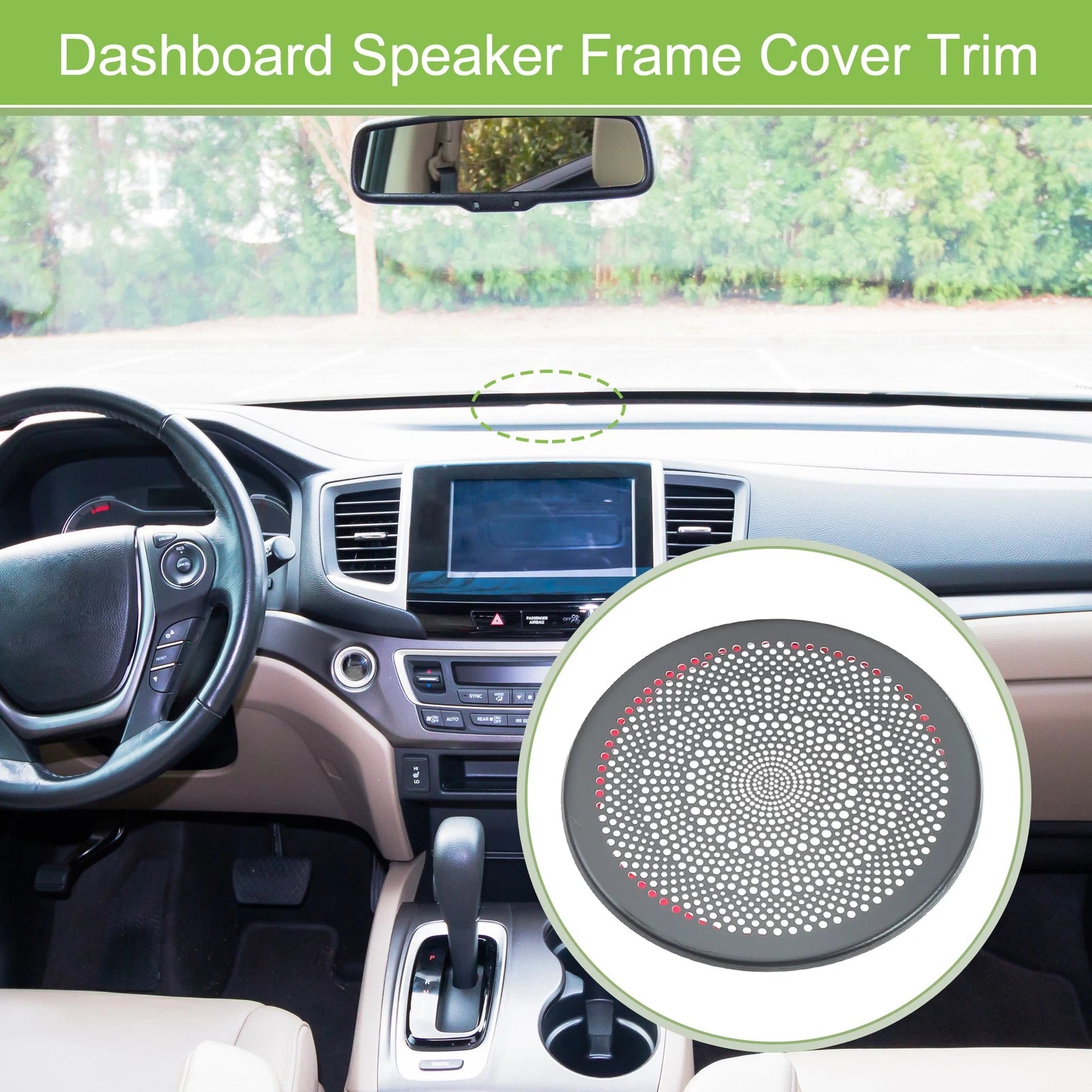 Dashboard Speaker Frame Cover Trim for Ford Escape 2020–2021 Titanium Tone