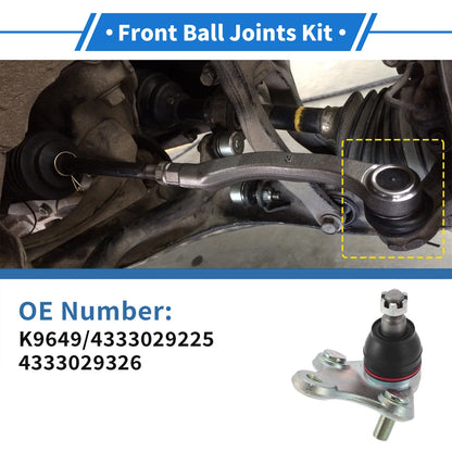 2X Front Lower Ball Joints for Toyota Celica (1990–1993) No.K9649