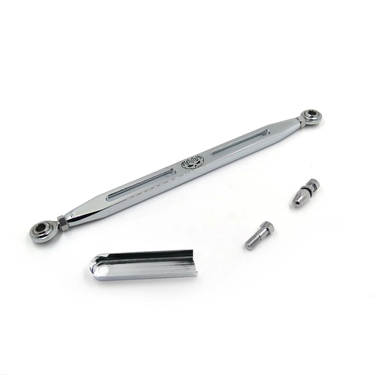 Black Slotted Flame Gear Shift Linkage for Harley Softail Road King Electra Glide