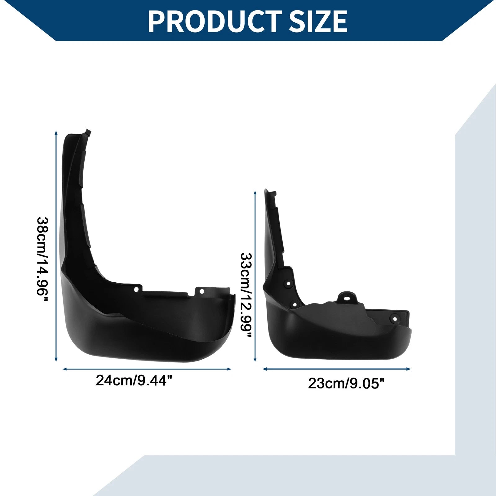 Mud Flaps Splash Guards 1 Set Mud Guards for Mercedes-Benz R Class (2011–2019)