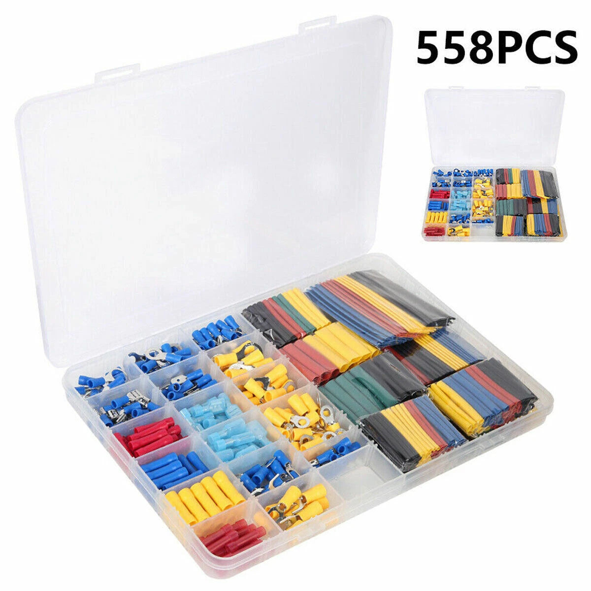 Cable Lugs Assortment Box for Car Connectors (558pcs)