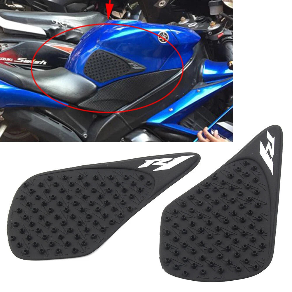 Tank Traction Side Pad Decals for Yamaha YZF R1 (2007–2008)