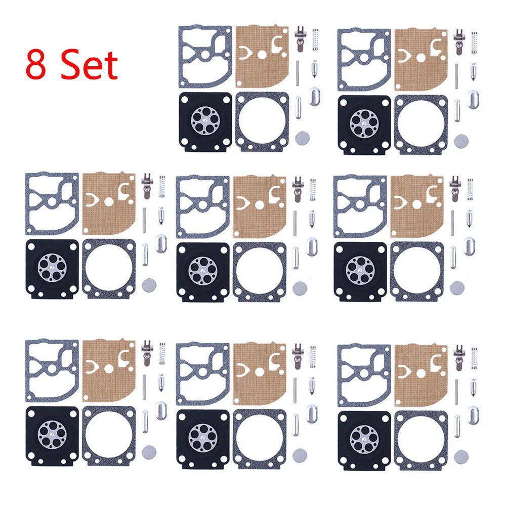 Set of 8 Carburetor Repair Kits for STIHL 017 018 MS170 MS180 ZAMA RB-77